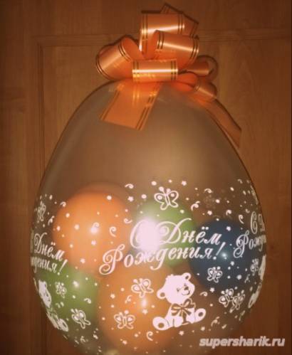 оригинальный подарок в Новосибирске в шарик